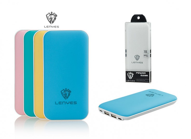 پاور بانک با دو خروجی LENYES