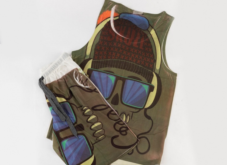 رکابی و شلوارک مردانه طرح‌دار Kian ersi