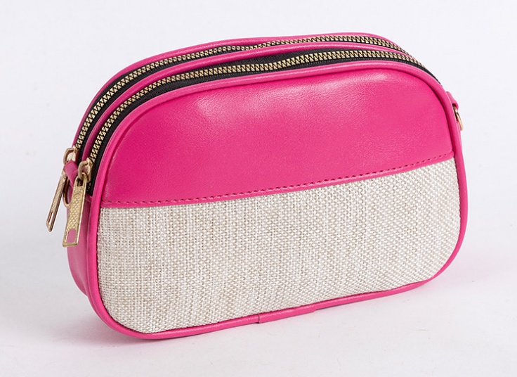 کیف دوشی زنانه دو زیپ