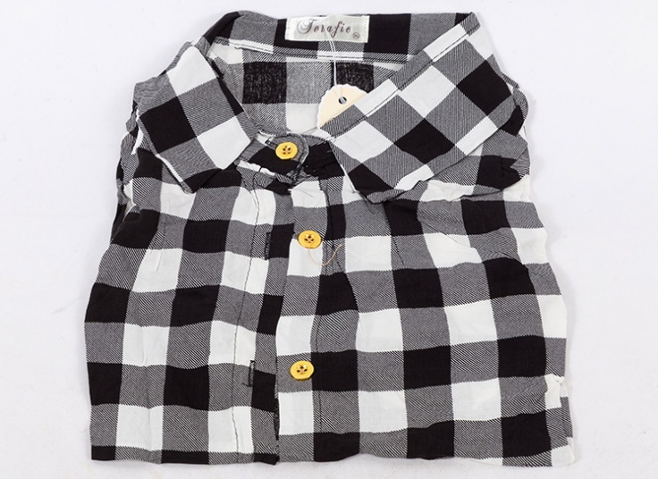 شومیز گره‌ای چهارخانه