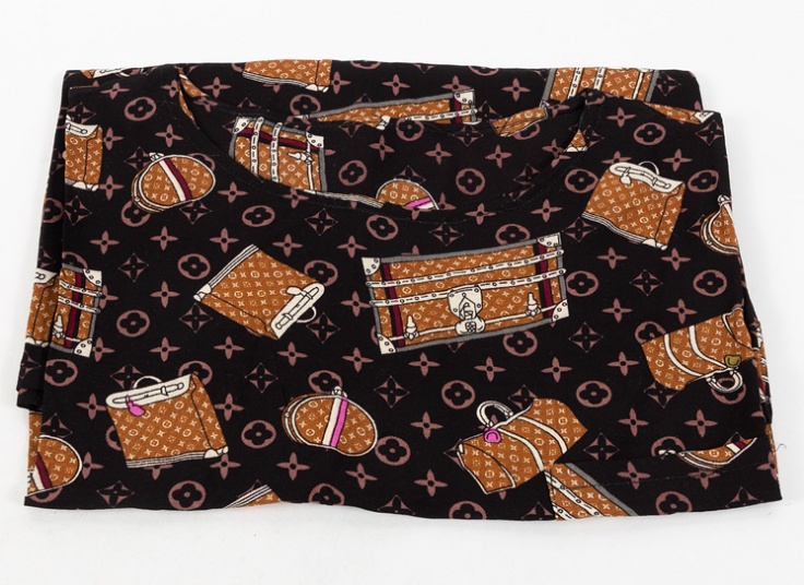 بلوز نخی سایز بزرگ جیب دار