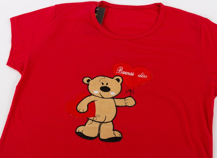 تیشرت زنانه طرح قلب