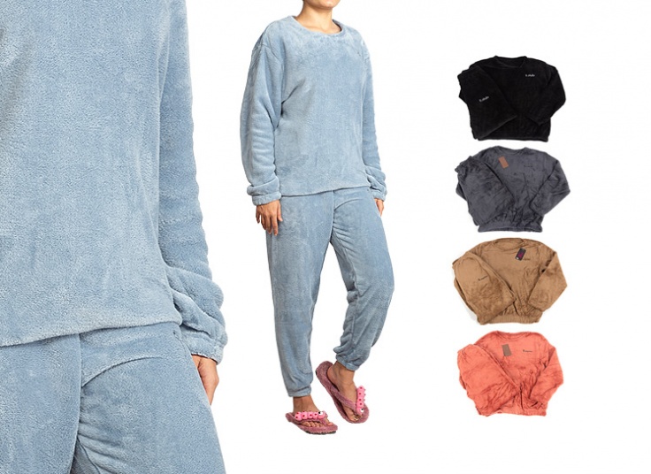 ست بلوز شلوار پولیشی زنانه