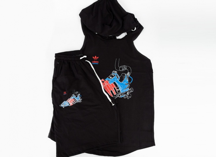 ست رکابی شلوارک مردانه Adidas