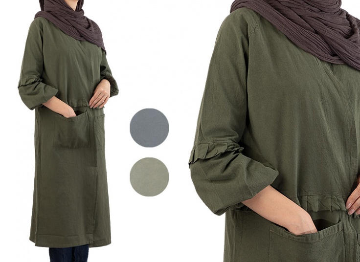 مانتو بلند زنانه طرح Lantern