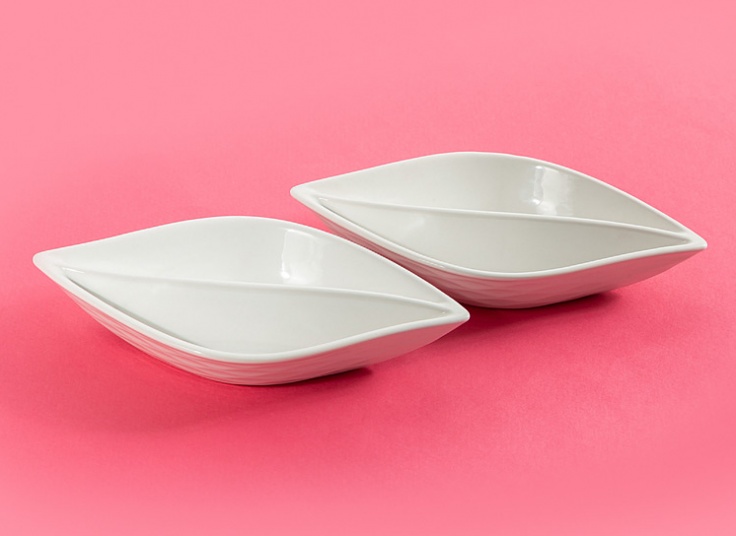 ست 2 عددی اردو خوری قایقی سرامیک Doulton