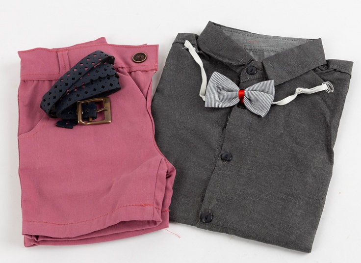 ست 4 تکه پیراهن و شلوارک پسرانه Pouya