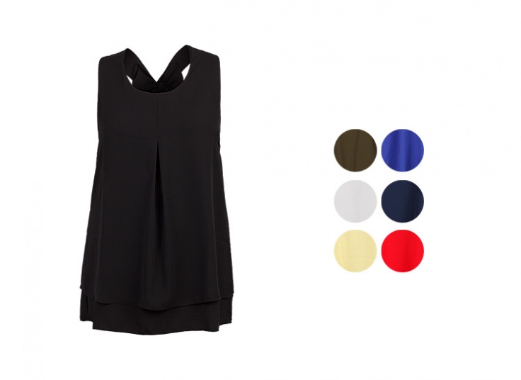 تاپ حریر کرپ Bow tie