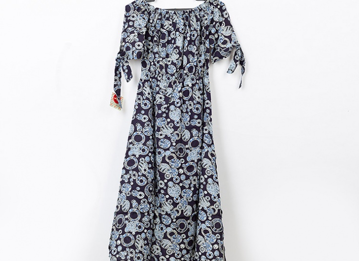 پیراهن ساحلی یقه قایقی