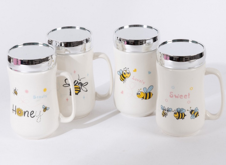 ماگ درب دار آینه ای