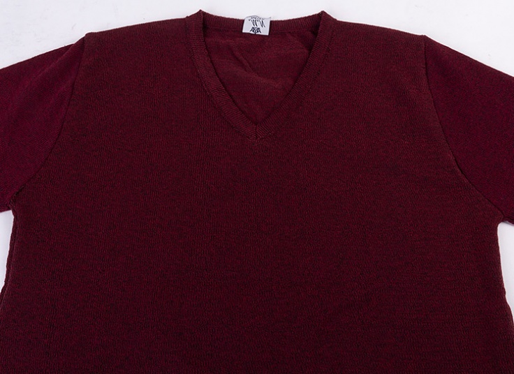 پلیور بافت یقه هفت رنگی