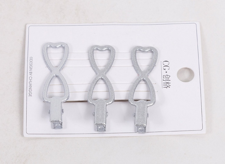 گیره مو زنانه نقره ای