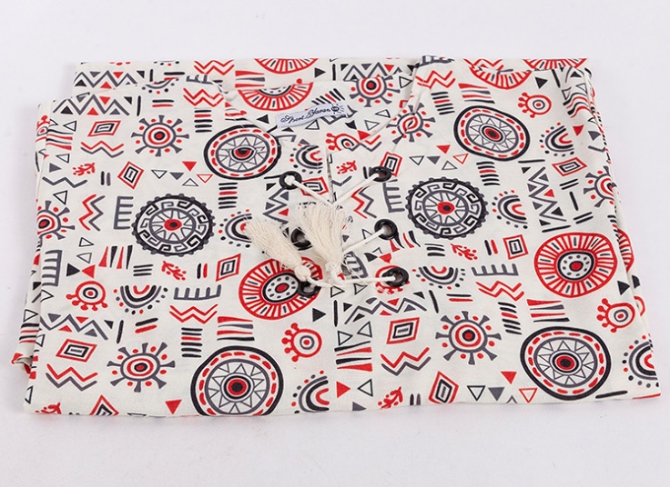 تونیک طرحدار جلو بسته