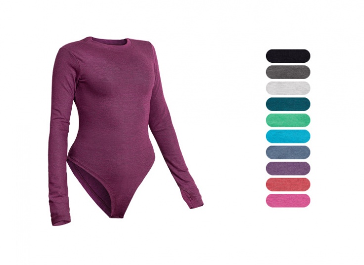 بادی آستین بلند فینگردار