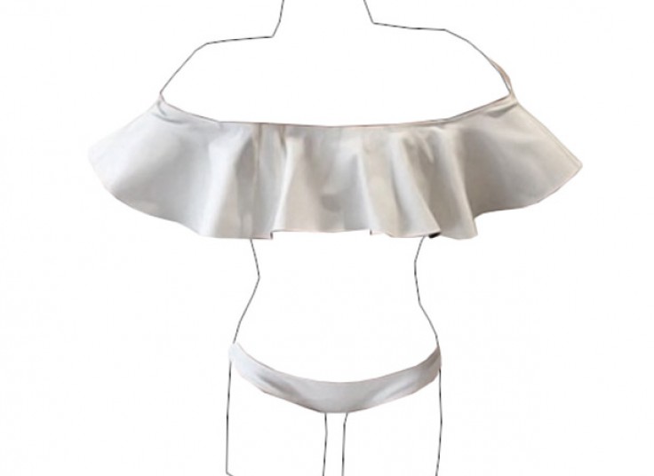 مایو دو تکه طرح SABOSKIRT