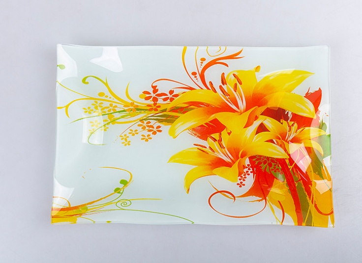 سینی پذیرایی شیشه ای Queens