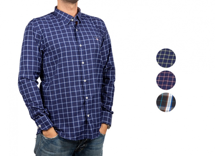 پیراهن مردانه چهارخانه GANT