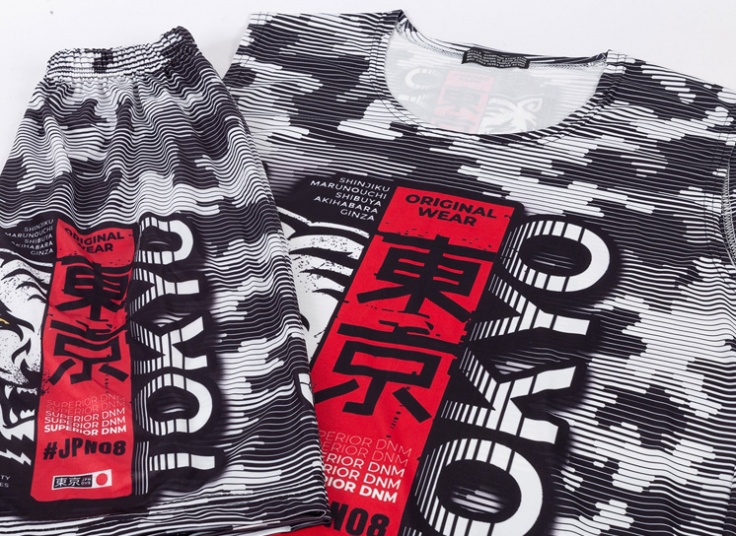 ست رکابی شلوارک طرحدار