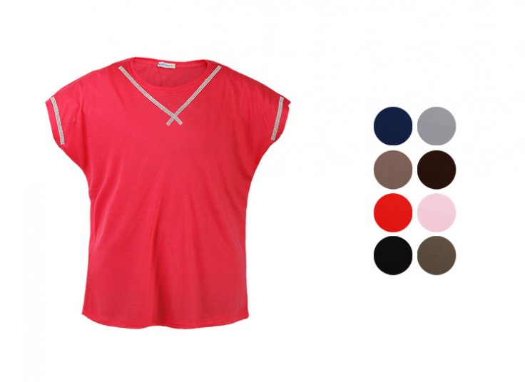 تیشرت زنانه سایز بزرگ Shiny