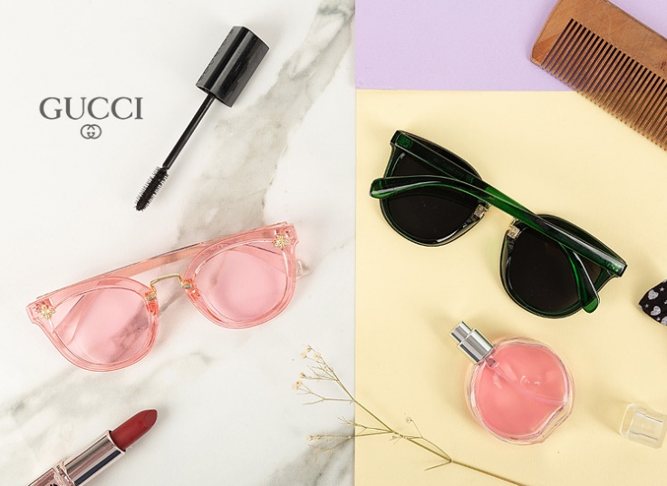 عینک آفتابی زنانه طرح GUCCI