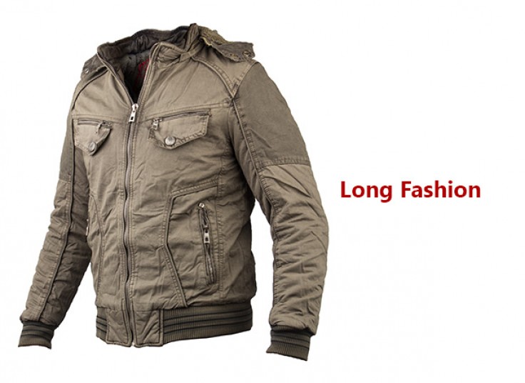 کاپشن کلاه دار Long Fashion