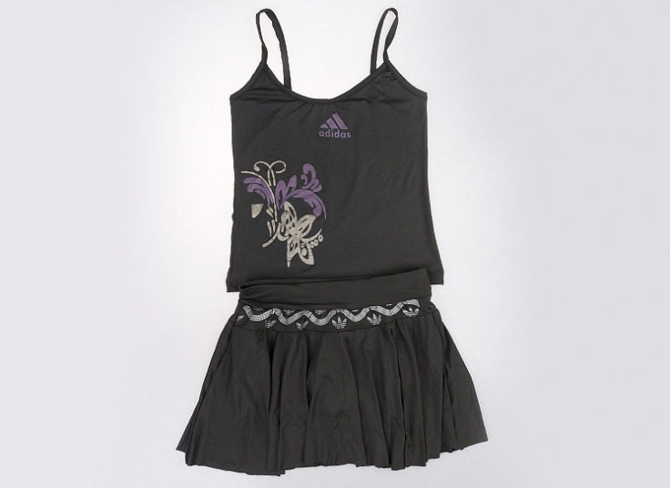 ست تاپ و دامن تنیسی طرح adidas