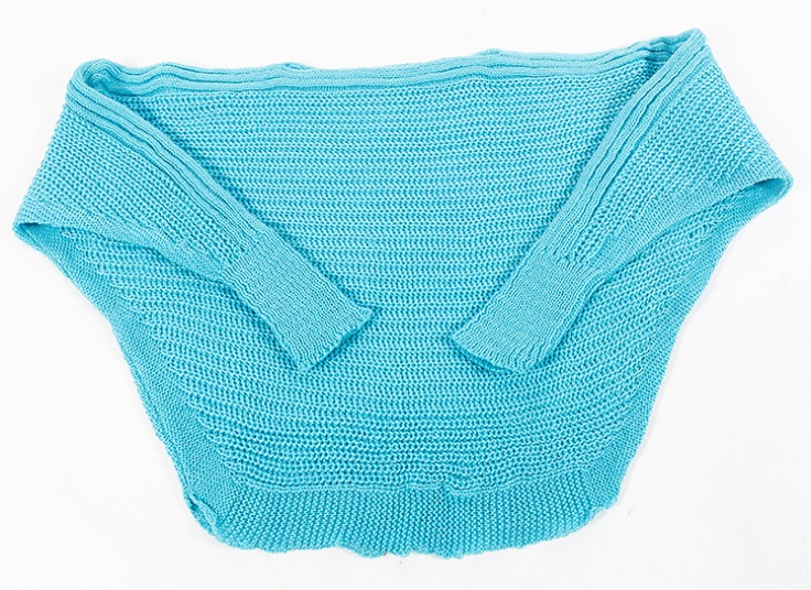 نیم تنه بافت یقه گرد