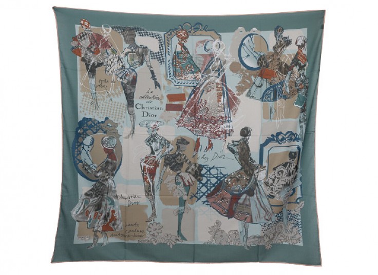 روسری قواره دار ASGOLDAS طرح Dior