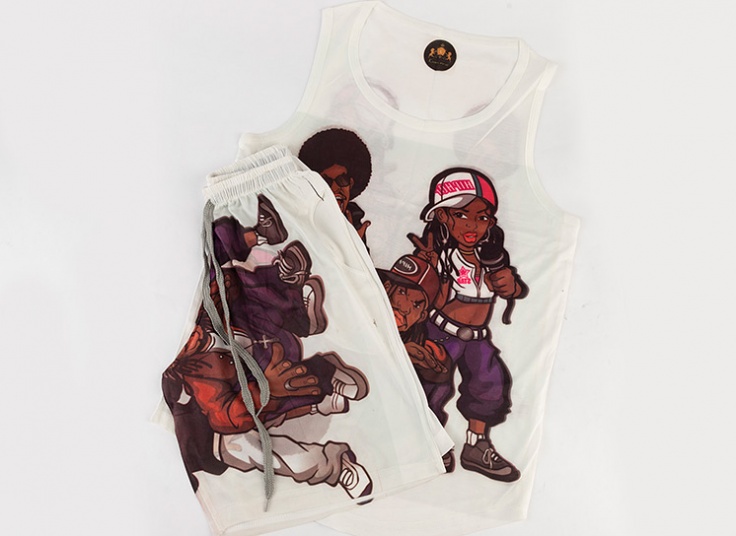 رکابی و شلوارک مردانه طرح‌دار Kian ersi