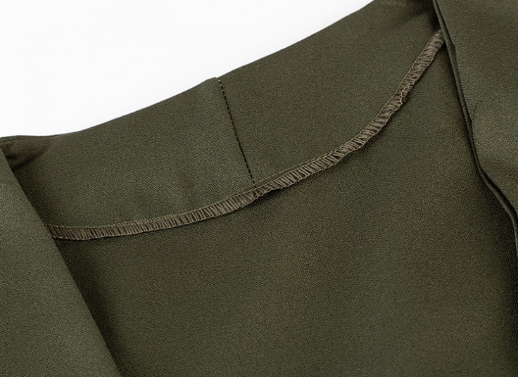 مانتو کرپ یقه آمریکایی