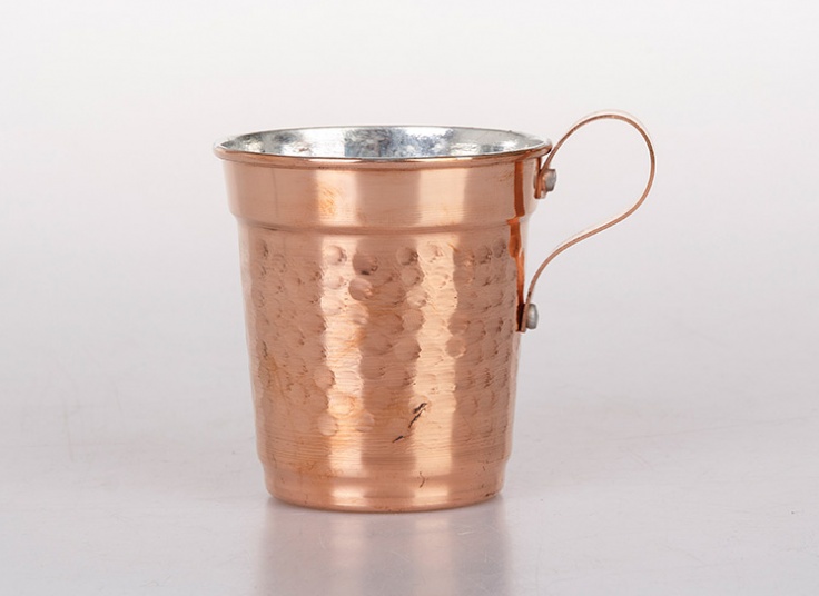 لیوان مسی دسته دار