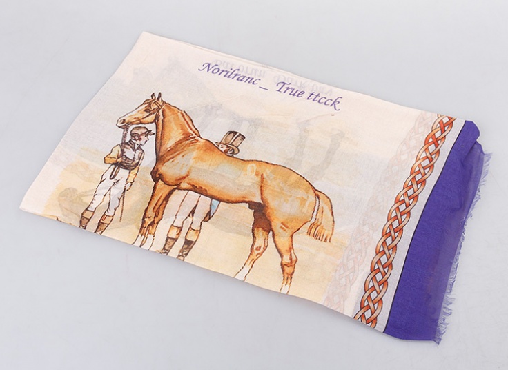 روسری نخی طرح Hermes