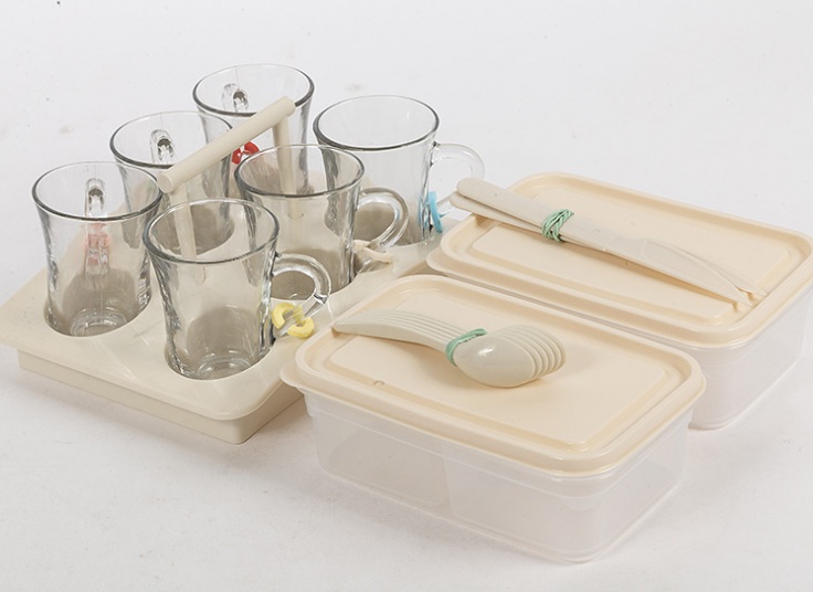 ست صبحانه خوری مسافرتی 6 نفره مدل الگانس تاپکو