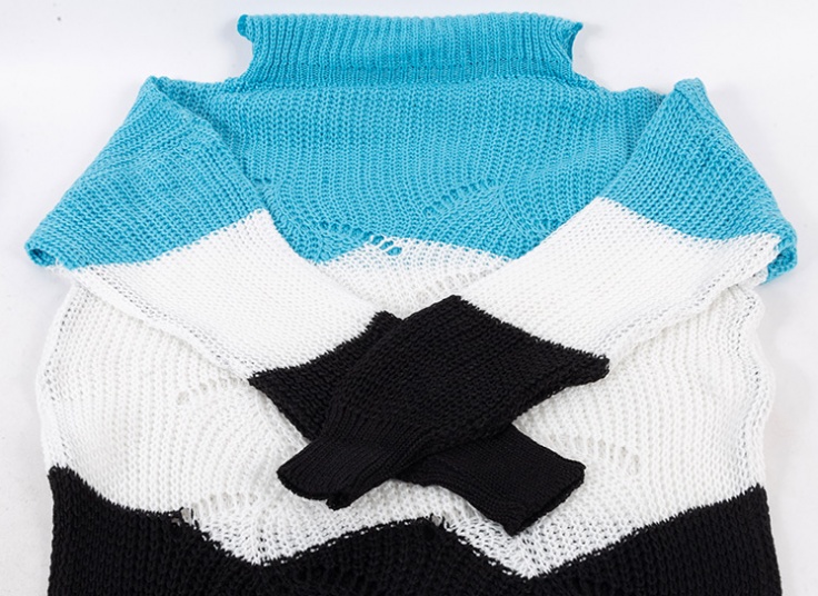 بلوز بافت زنانه یقه شل