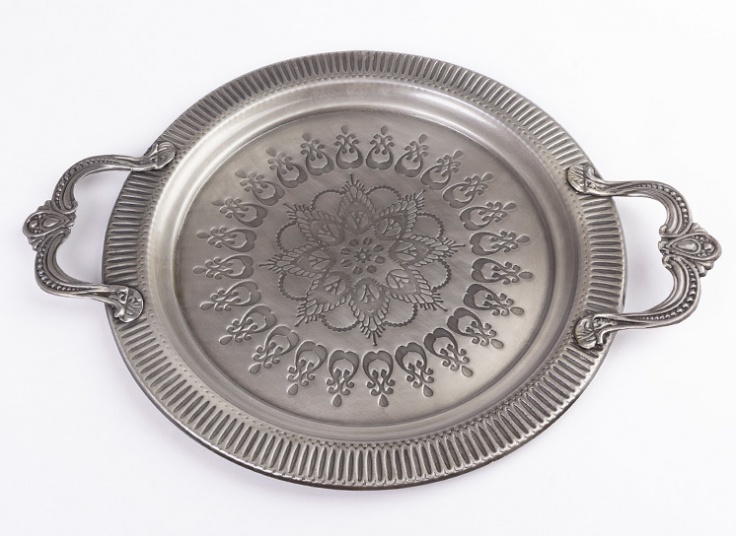 سینی فلزی طرح برجسته