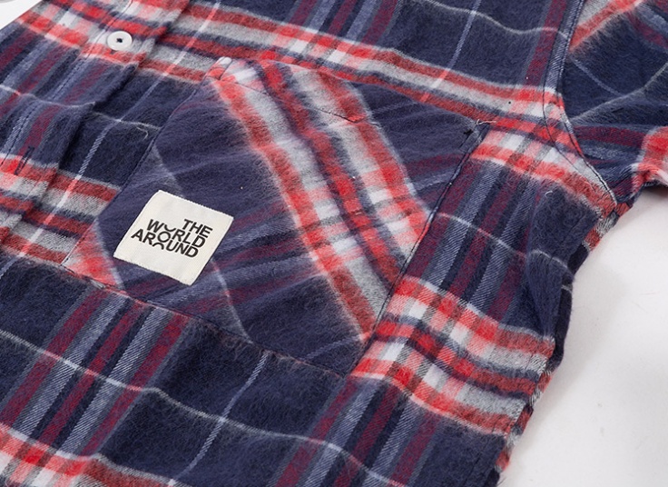 پیراهن پشمی چهارخانه Bershka