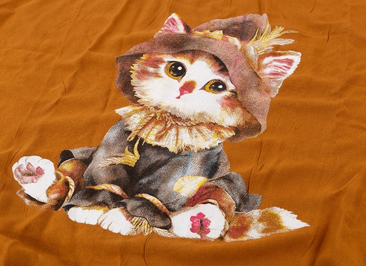 تاپ جلو نخی طرح گربه کد15825