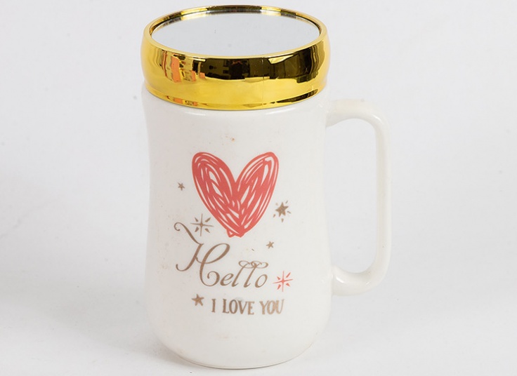 ماگ درب دار آینه ای