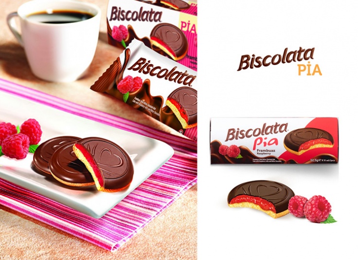 کیک شکلات تمشک Biscolata