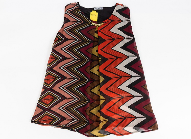 تاپ طرح دار حریر زنانه