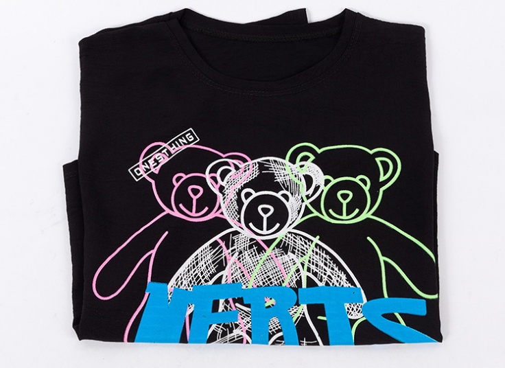 تیشرت کراپ طرح خرس