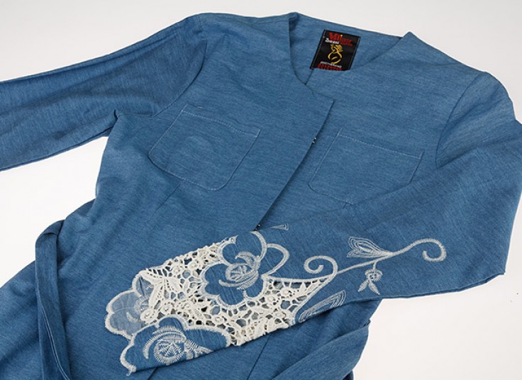 مانتو طرح جین گیپوردار