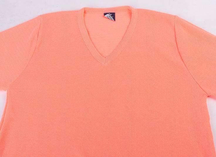 پلیور بافت یقه هفت رنگی