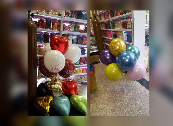 پکیج بادکنک پایه دار فروشگاه لاله