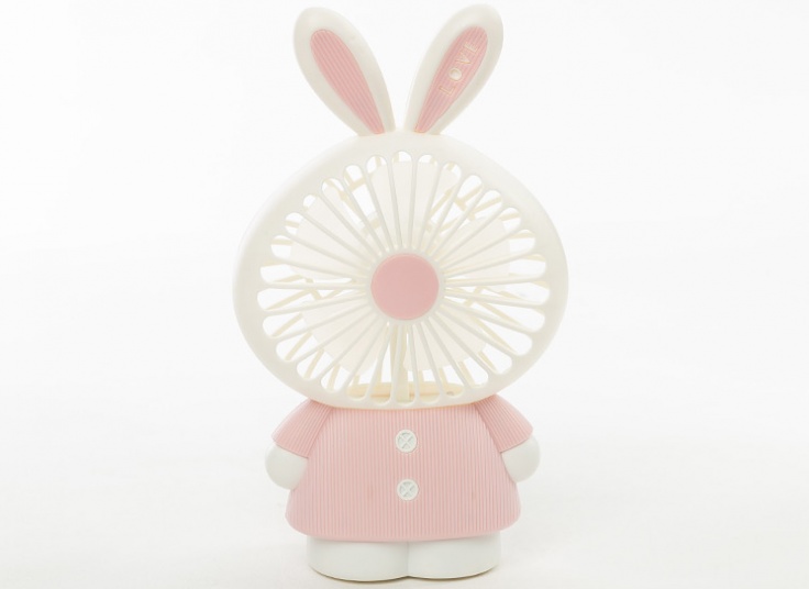 پنکه چراغدار شارژی طرح خرگوش DianDi