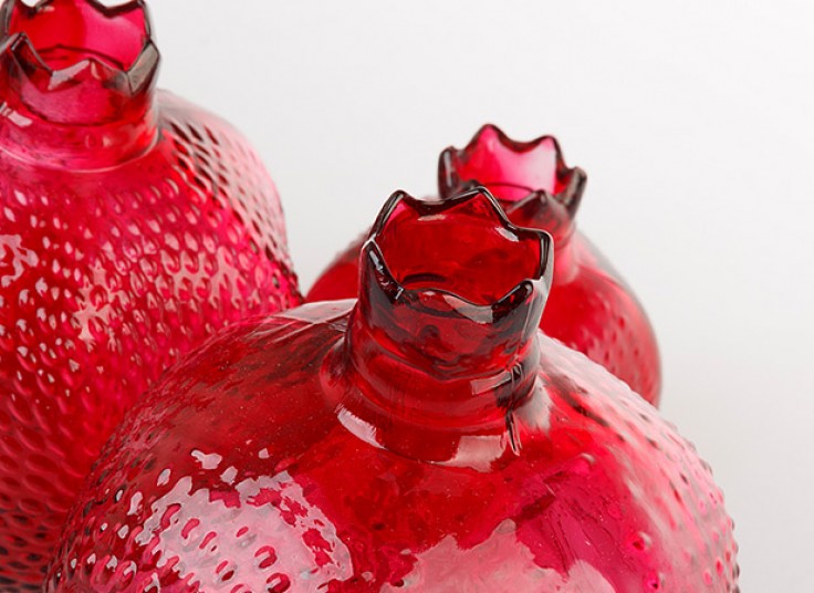 پکیج دکوری انار شیشه ای