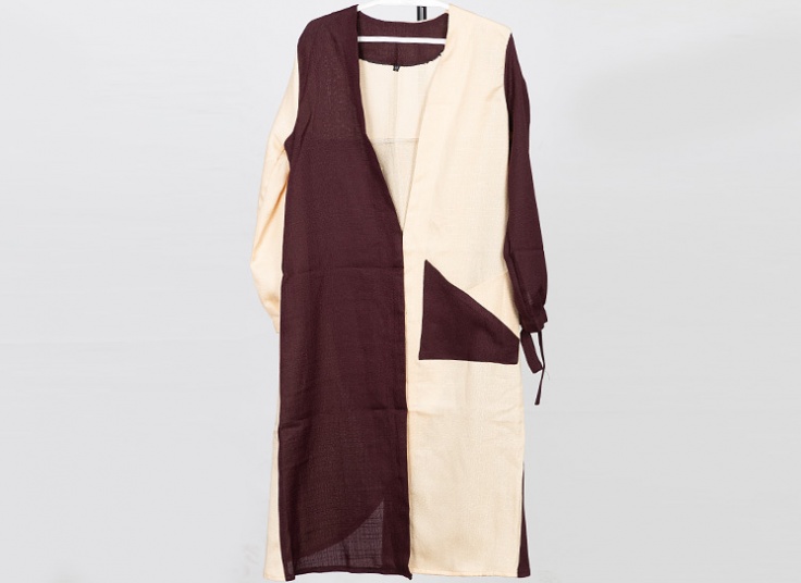 مانتو دو رنگ زنانه