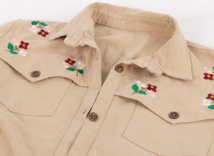 مانتو کتان زنانه گلدوزی