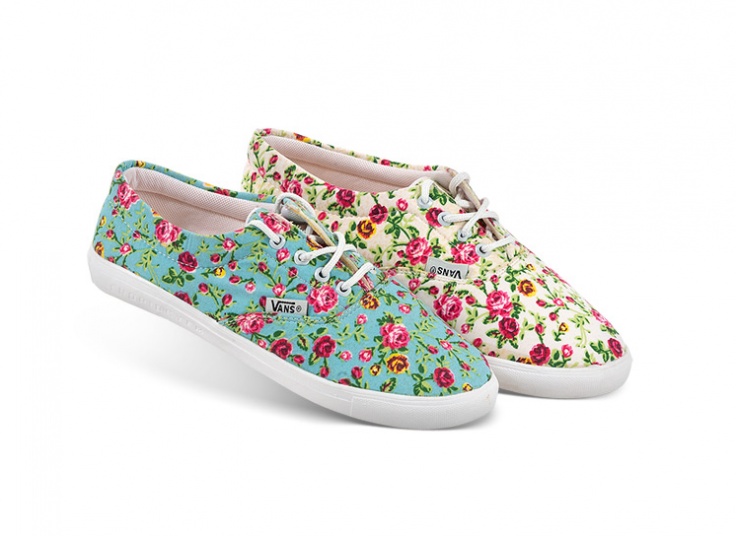 کفش ونس گلدار زنانه