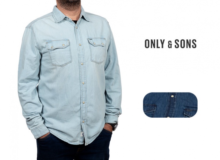 پیراهن جین مردانه ONLY & SONG